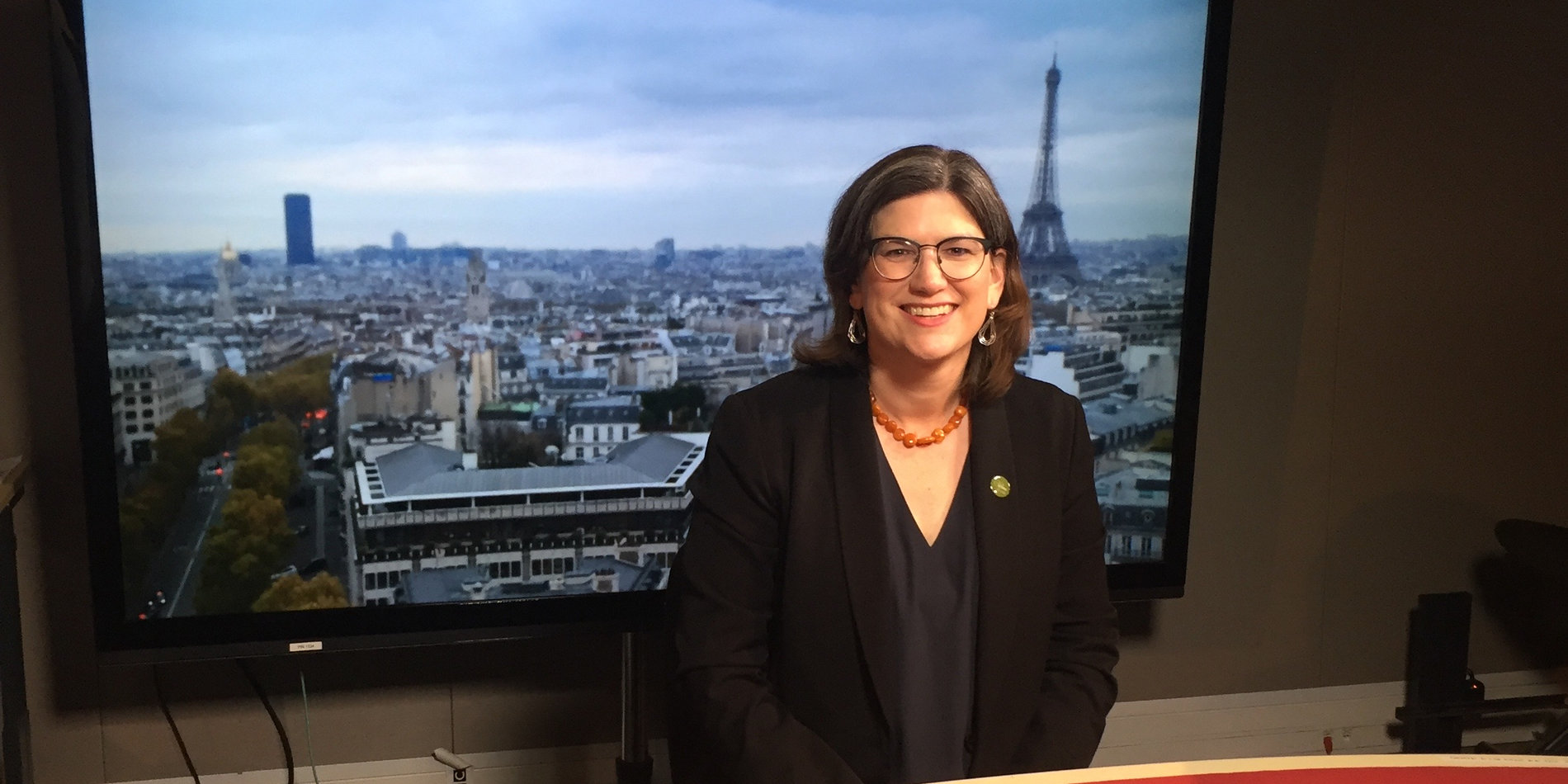 Kate Brauman at BBC studio