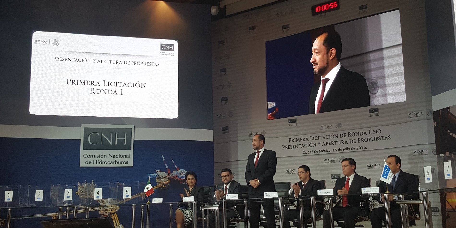 Edgar Rangel-German at a meeting