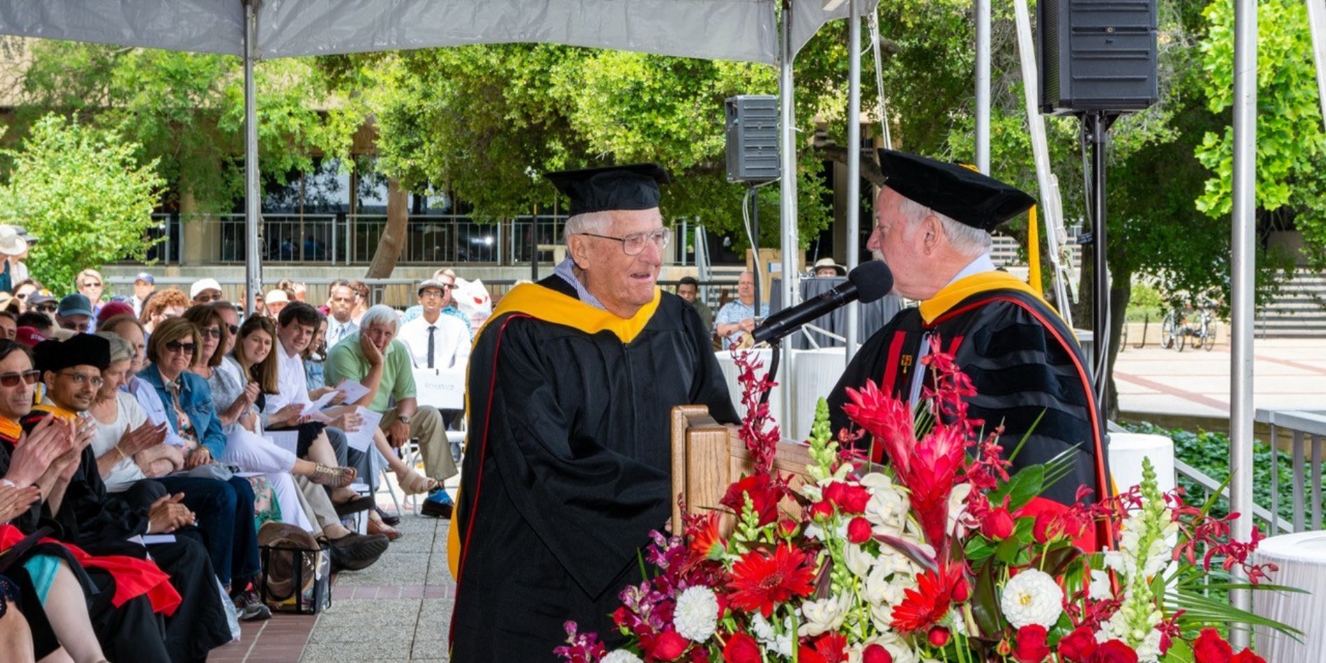 Larry Funkhouser receiving award