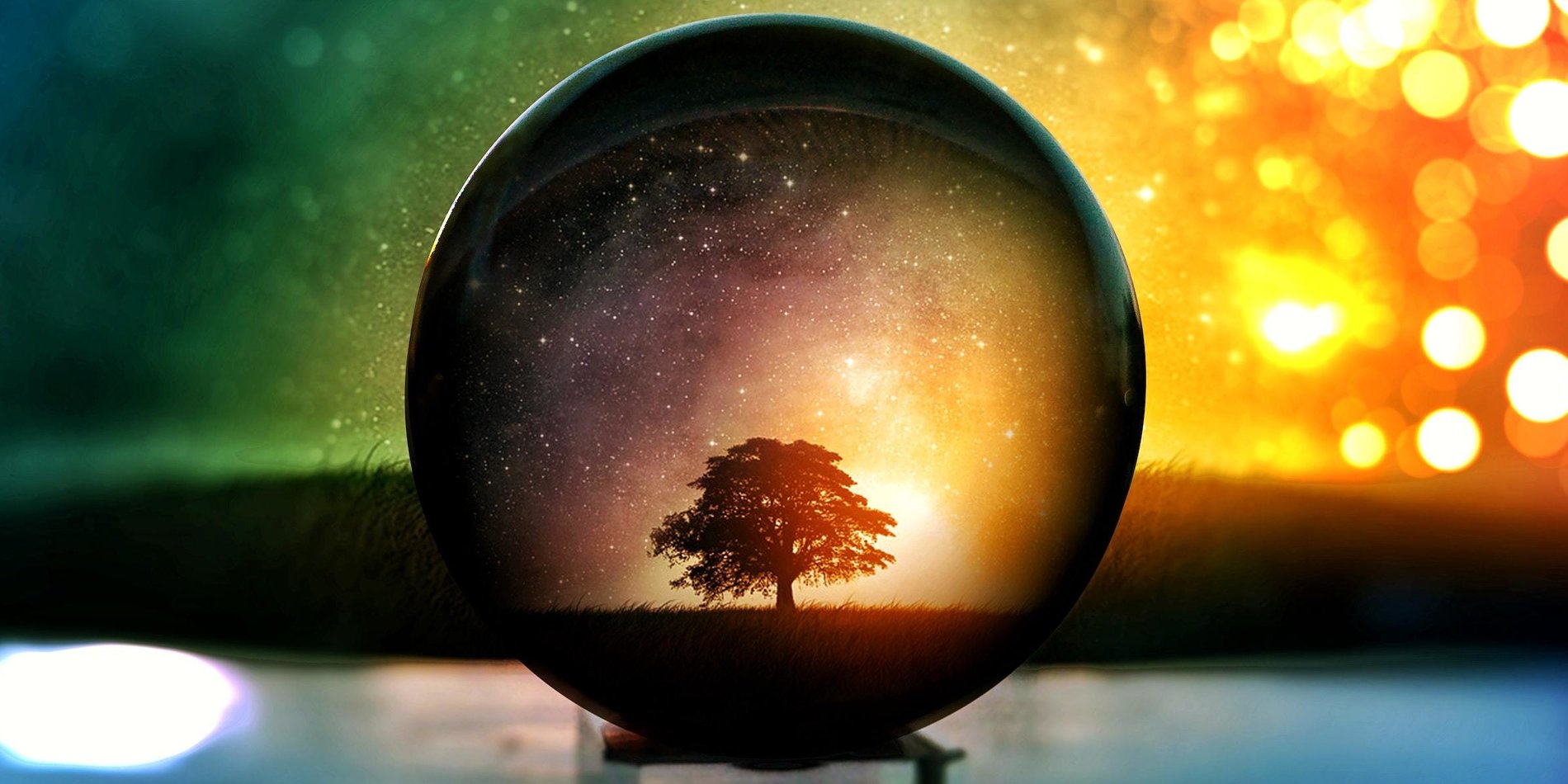 Tree in a water globe