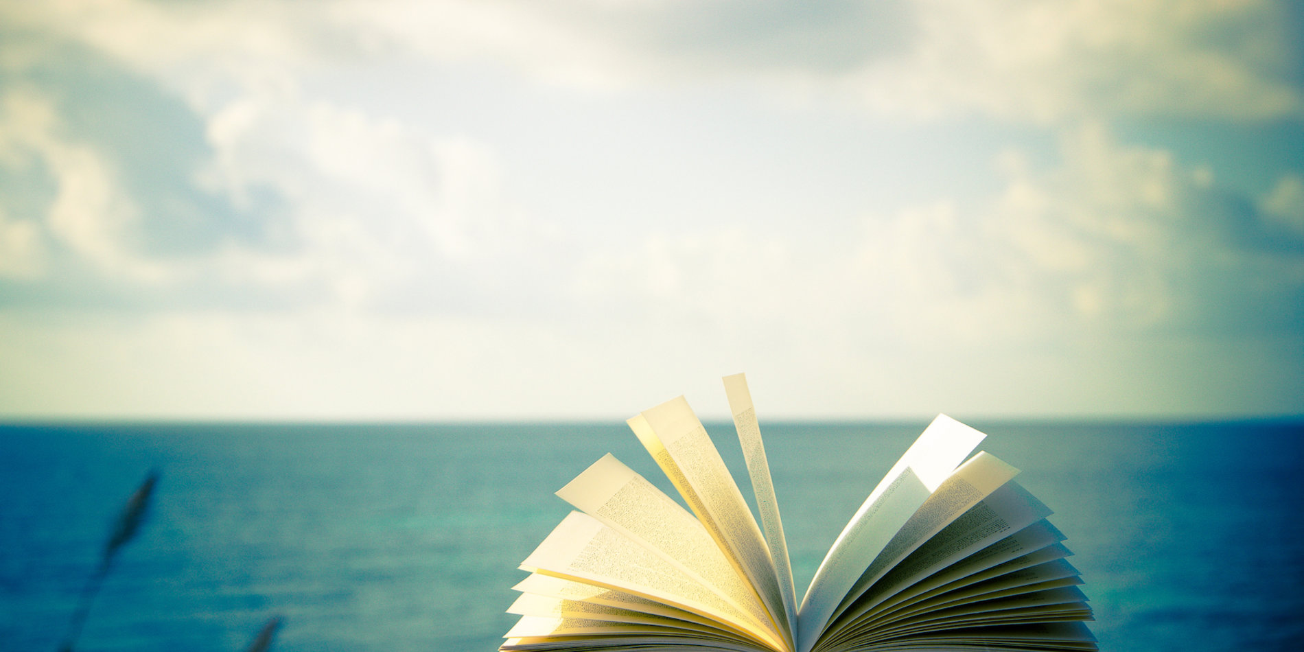 Seaside book reading