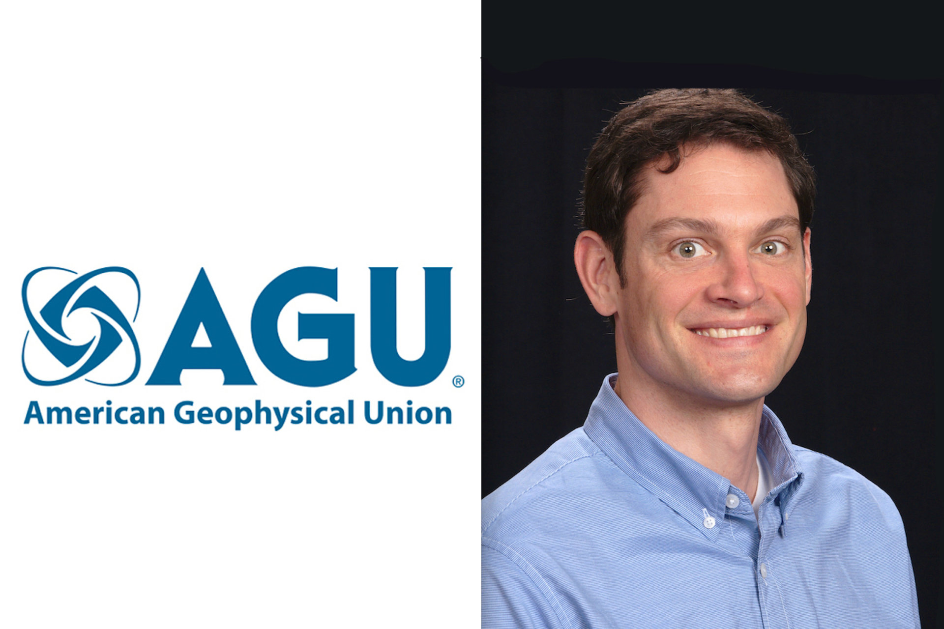 Eric Dunham and AGU logo