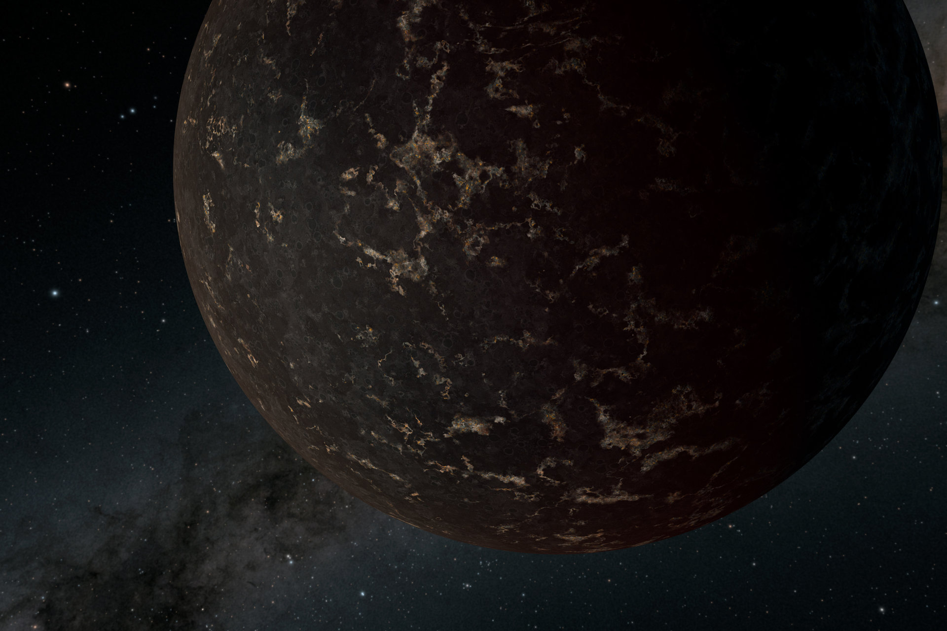 Illustration of an exoplanet
