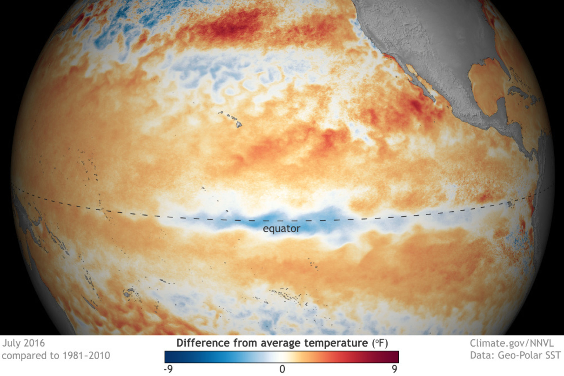 sea surface temperature map