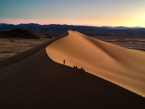 Sunset at Ibex Dunes in Death Valley National Park