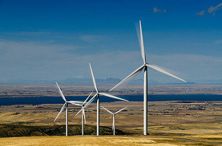 Wind farm in Idaho.