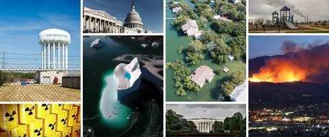 Environmental issues collage