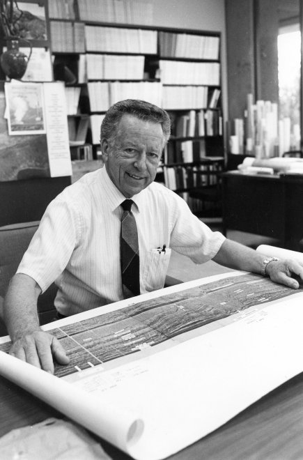 George Thompson views geologic data