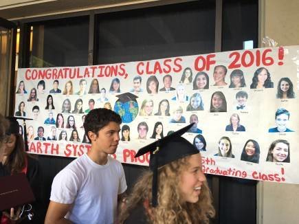 Students in front of ESYS poster
