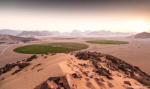 Desert irrigation in Jordan
