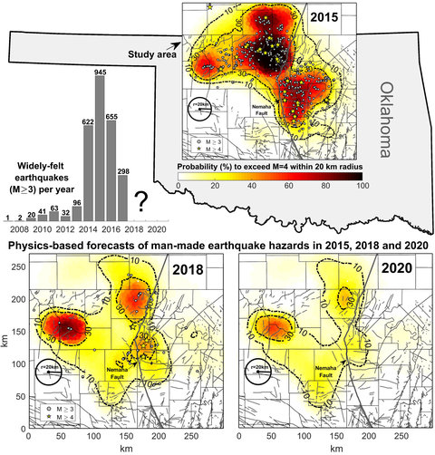 Map of future earthquakes.