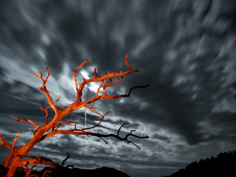 desert image with clouds