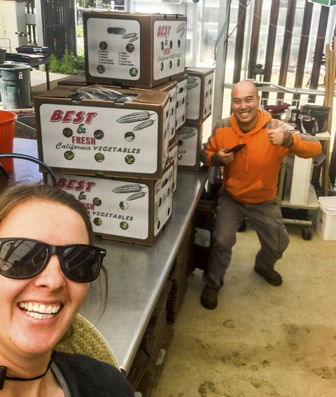 Will and Allison at the farm