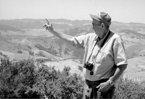Bob Coleman in the field