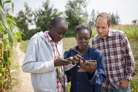 David Lobell in the field