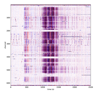 Seismograph reading