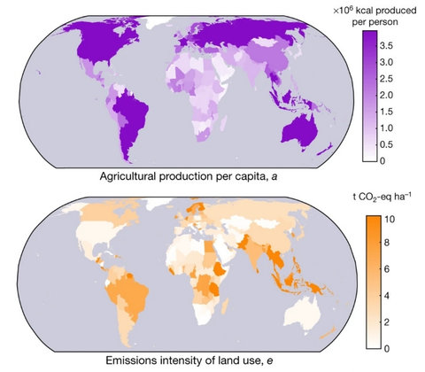 Emissions intensity maps