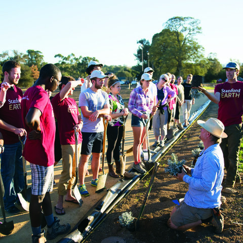 Group photo of faculty teaching on at the Farm