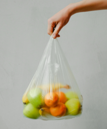 Fruits in a plastic bag