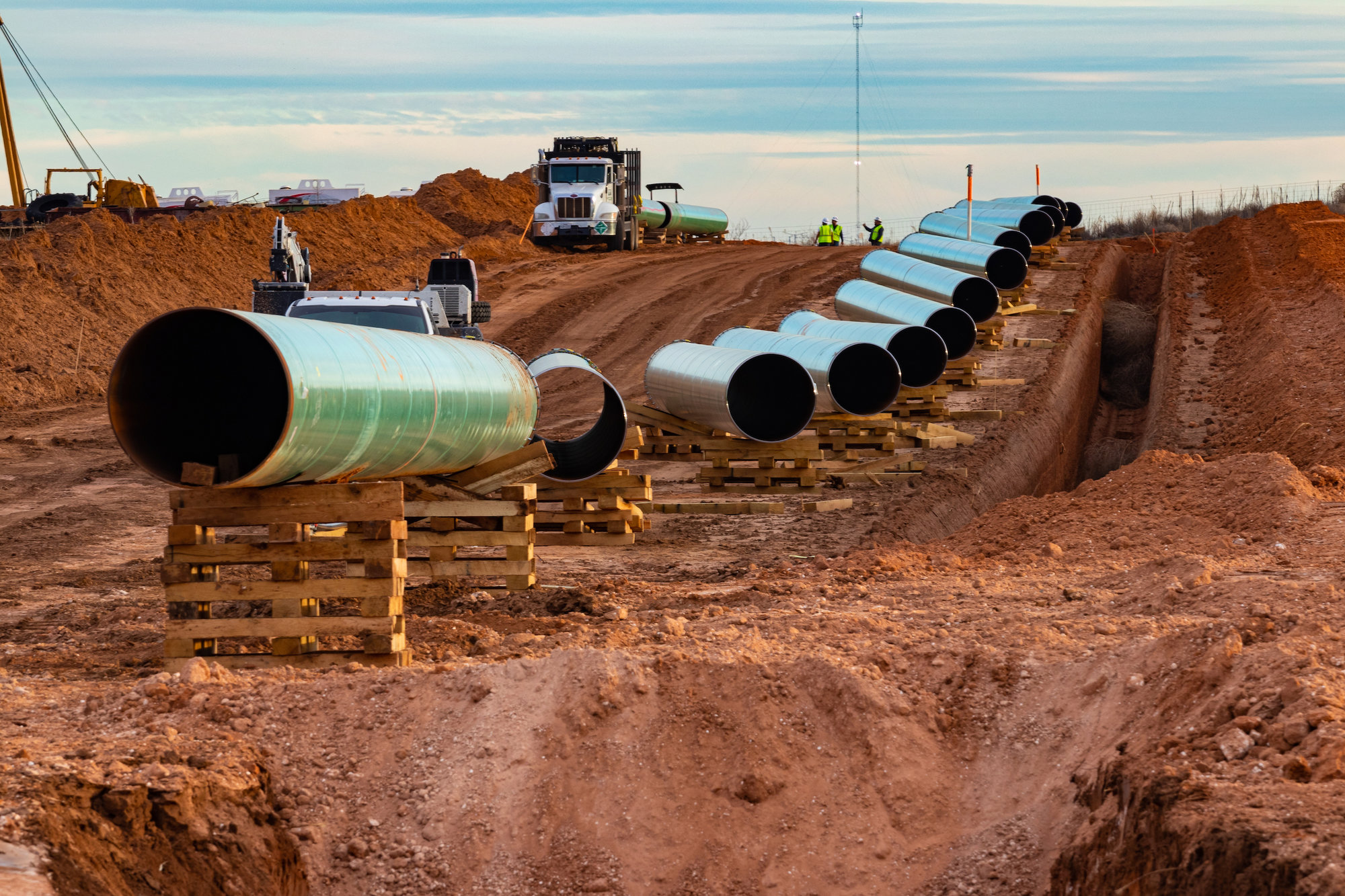 Permian Basin pipeline construction