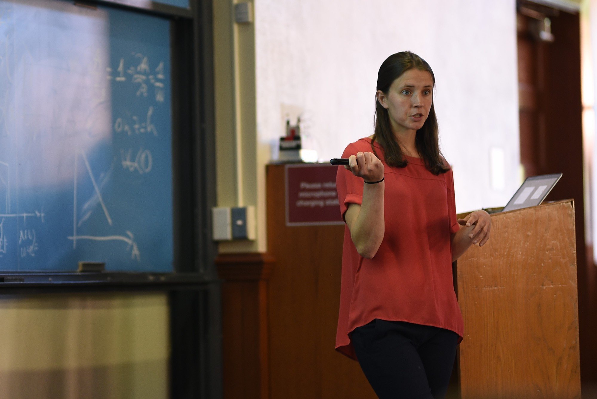 Anna Broome lecturing